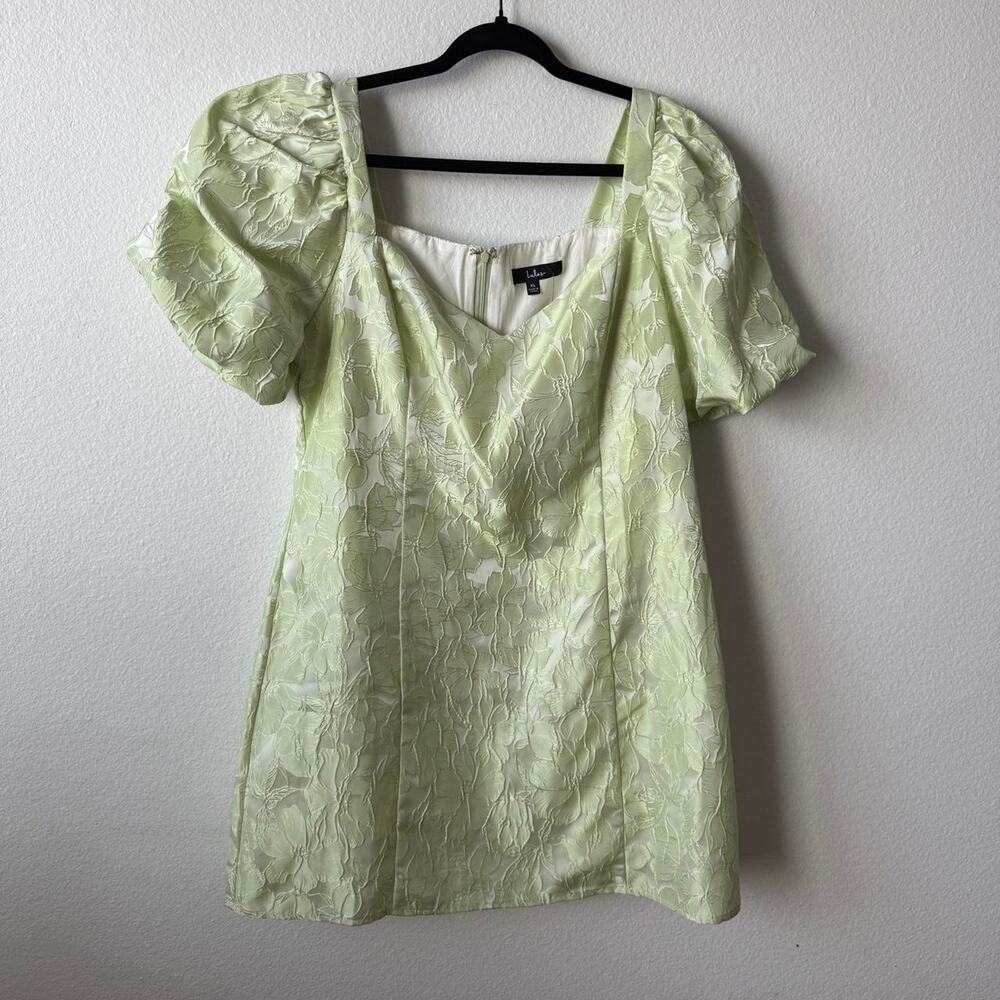 Lulus light green floral dress - Picture 5 of 8